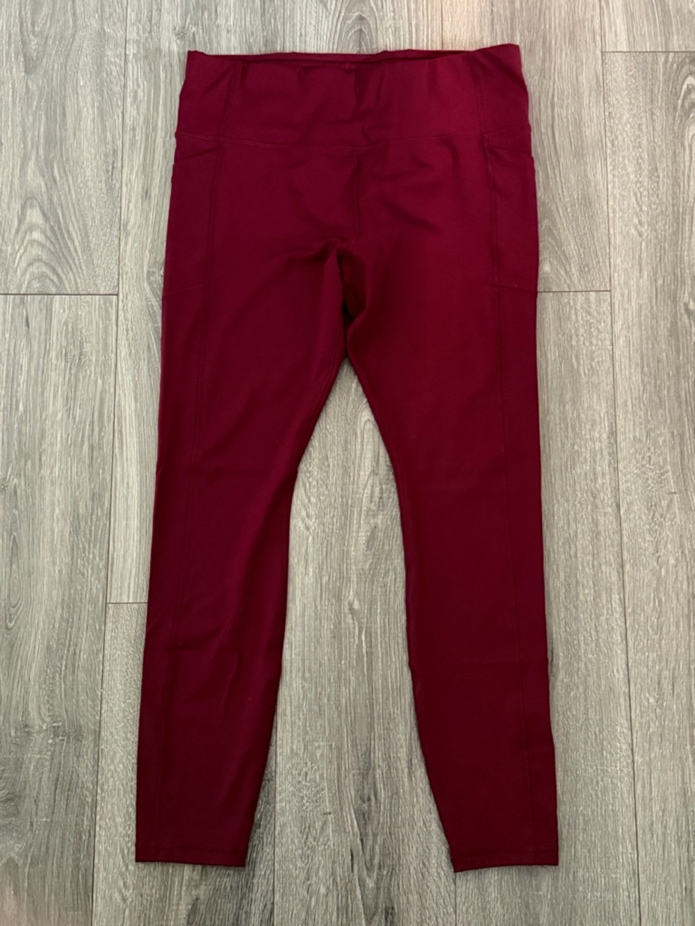 Avia Burgundy Activewear Leggings